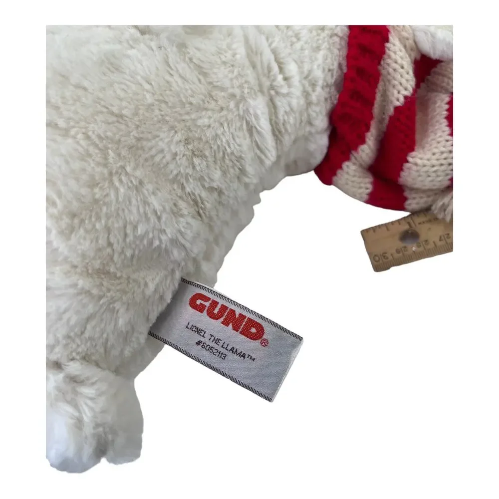 GUND Lionel The‎ Llama 15 Inch Plush with winter beanie hat EUCG